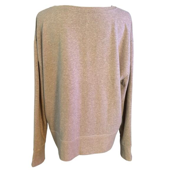 Life is Good Size L Sweatshirt Floral Flower Tan Heather Crewneck - Picture 2 of 4